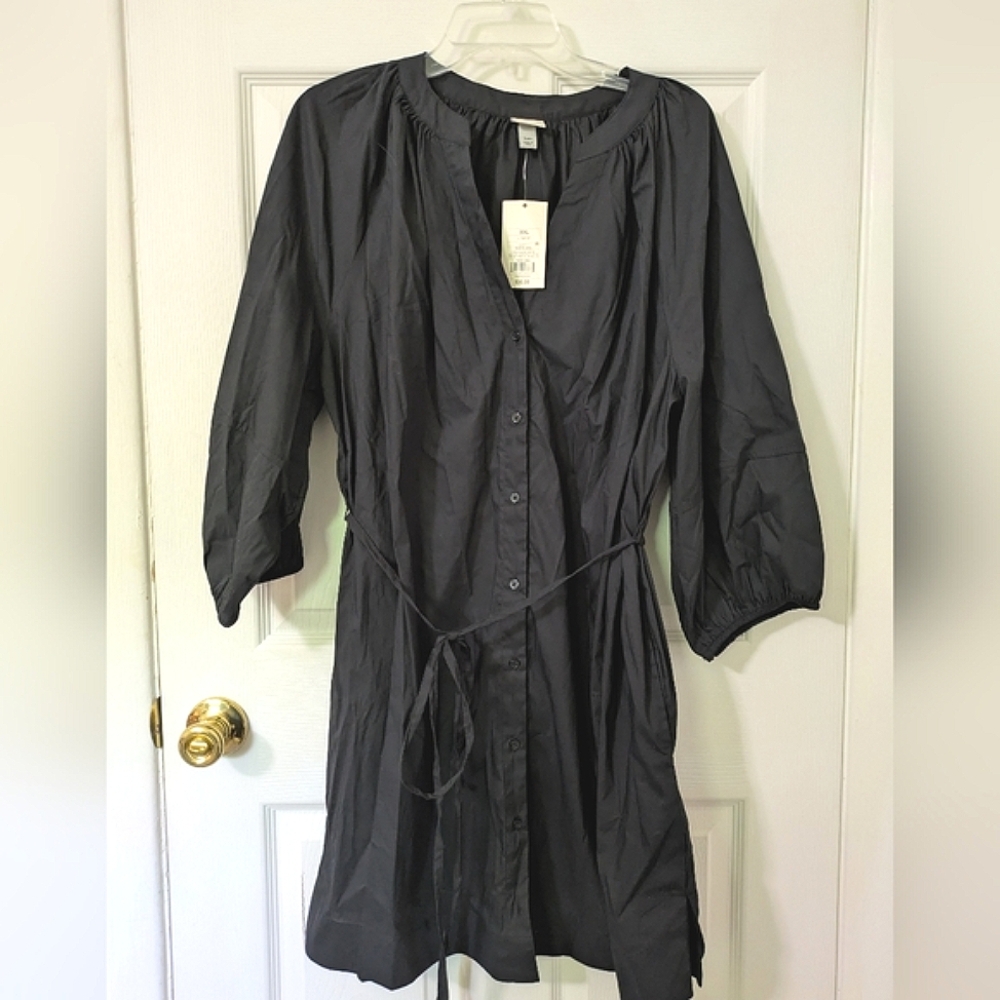 a new day Black Midi Dress
